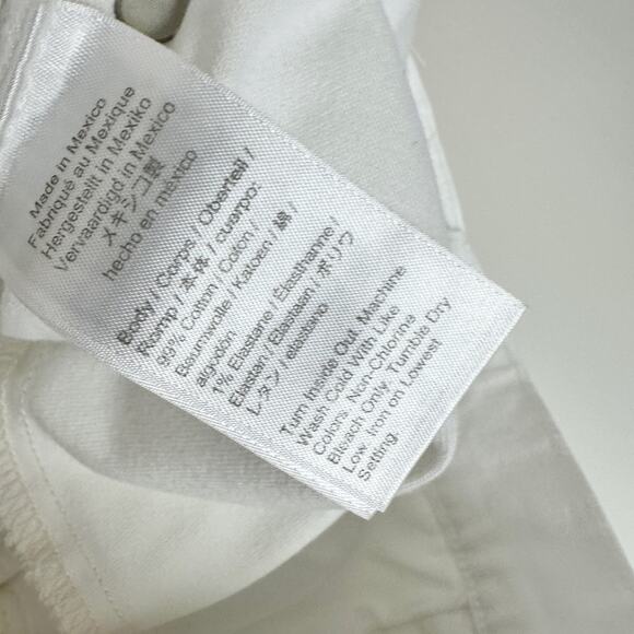 J.Crew Slim Wide Leg Jean White High Waisted Classic Stretch Denim US 31 NWT - Picture 11 of 14